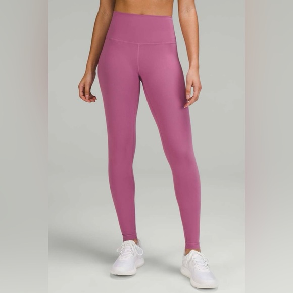 NWT Lululemon Wunder Train High Rise Tight 28” Leggings Velvet Dust Pink Size 14 - Picture 2 of 6
